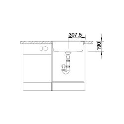 Zlewozmywak Blanco DALAGO 6-F z korkiem automatycznym antracyt 514773